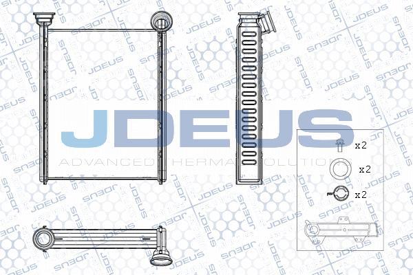 Jdeus M-2231310 - Scambiatore calore, Riscaldamento abitacolo autozon.pro