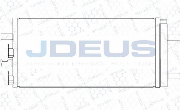 Jdeus M-7050880 - Condensatore, Climatizzatore autozon.pro