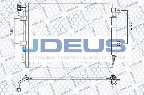 Jdeus M7020390 - Condensatore, Climatizzatore autozon.pro