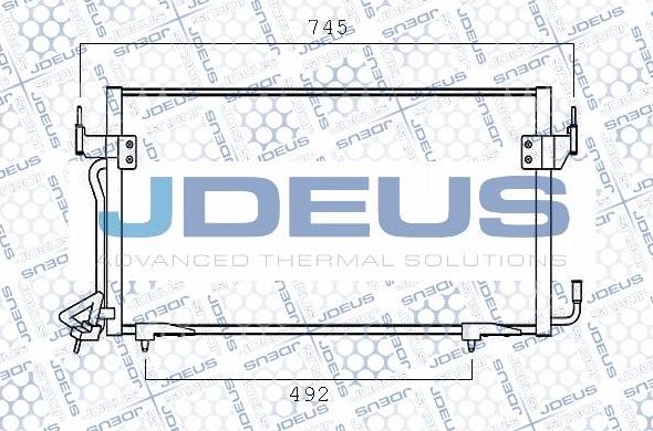 Jdeus M-7070130 - Condensatore, Climatizzatore autozon.pro