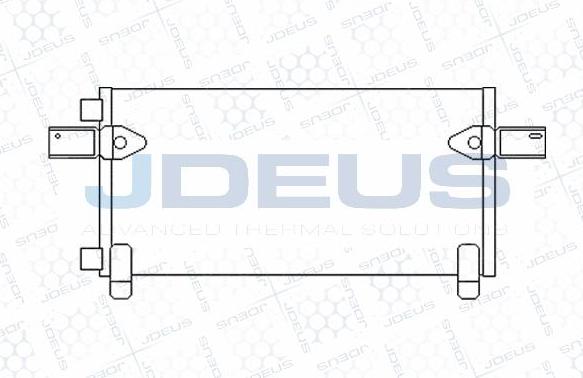 Jdeus M-7150100 - Condensatore, Climatizzatore autozon.pro