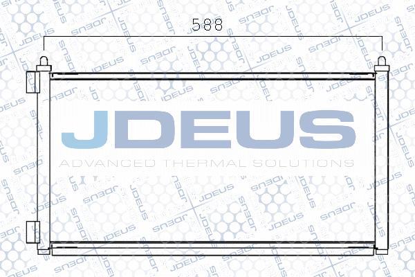 Jdeus M-7110930 - Condensatore, Climatizzatore autozon.pro