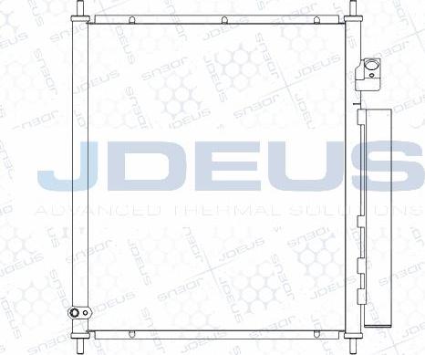 Jdeus M-7130250 - Condensatore, Climatizzatore autozon.pro