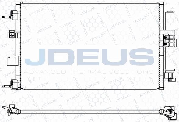 Jdeus M-7120680 - Condensatore, Climatizzatore autozon.pro