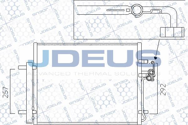 Jdeus M-7121200 - Condensatore, Climatizzatore autozon.pro