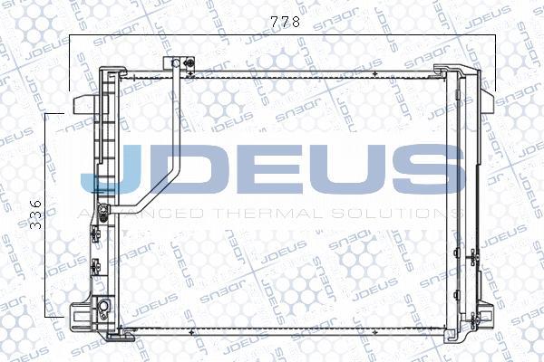 Jdeus M-7170740 - Condensatore, Climatizzatore autozon.pro