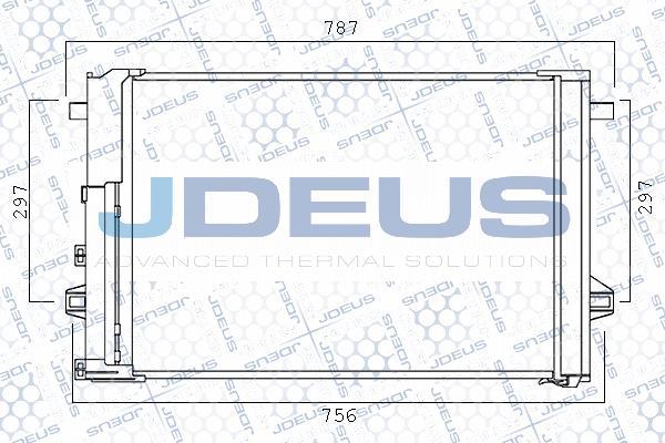 Jdeus M-7171030 - Condensatore, Climatizzatore autozon.pro