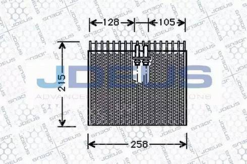 Jdeus RA9110960 - Evaporatore, Climatizzatore autozon.pro