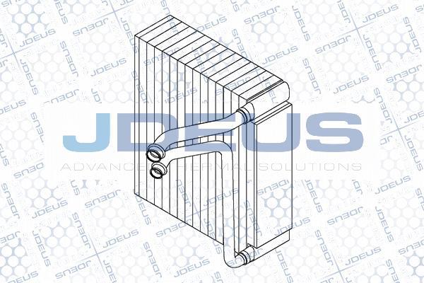 Jdeus RA9111230 - Evaporatore, Climatizzatore autozon.pro