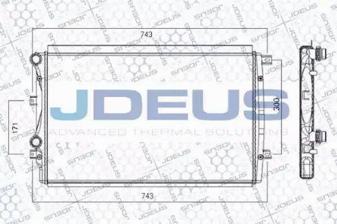 Jdeus RA0010301 - Radiatore, Raffreddamento motore autozon.pro