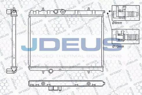 Jdeus RA0070081 - Radiatore, Raffreddamento motore autozon.pro