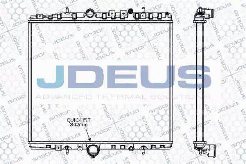 Jdeus RA0070270 - Radiatore, Raffreddamento motore autozon.pro