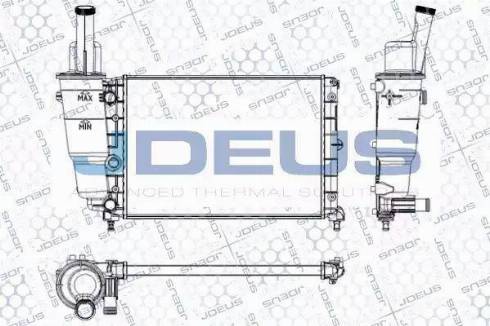 Jdeus RA0110300 - Radiatore, Raffreddamento motore autozon.pro