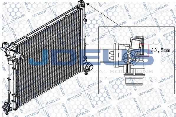 Jdeus RA0111250 - Radiatore, Raffreddamento motore autozon.pro