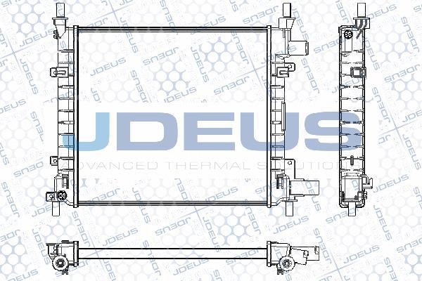 Jdeus RA0120971 - Radiatore, Raffreddamento motore autozon.pro