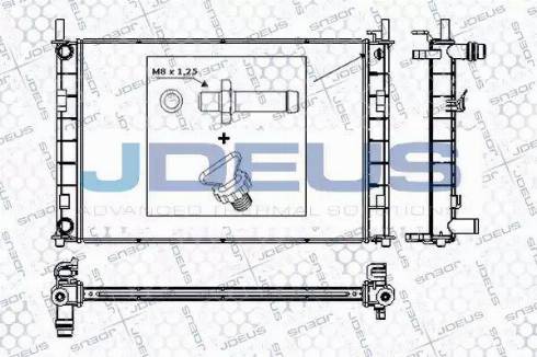 Jdeus RA0121080 - Radiatore, Raffreddamento motore autozon.pro