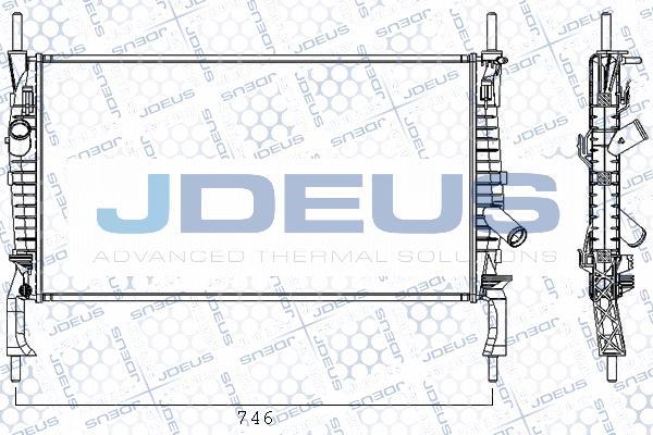 Jdeus RA0121160 - Radiatore, Raffreddamento motore autozon.pro