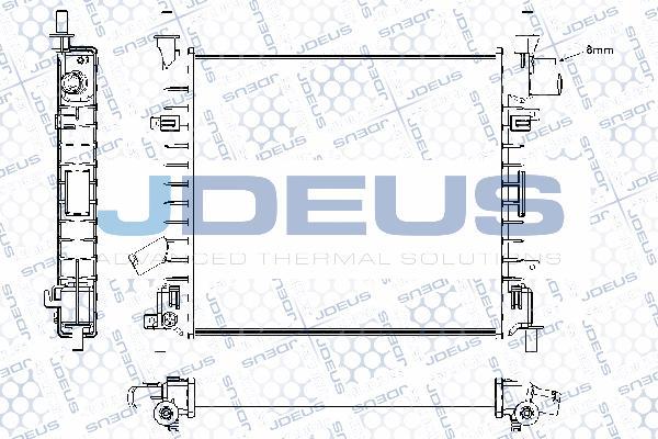 Jdeus RA0121180 - Radiatore, Raffreddamento motore autozon.pro