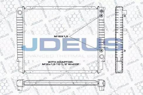 Jdeus RA0310520 - Radiatore, Raffreddamento motore autozon.pro