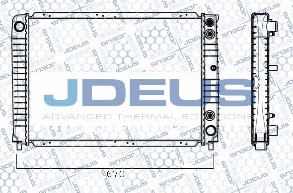 Jdeus RA0310290 - Radiatore, Raffreddamento motore autozon.pro