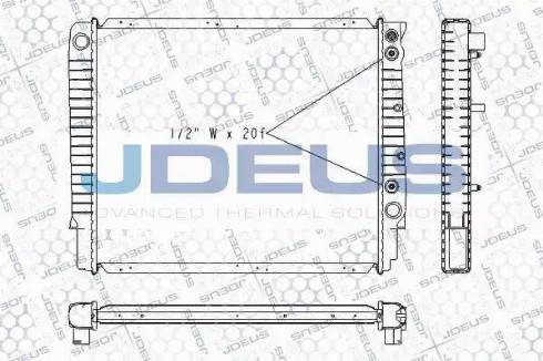 Jdeus RA0310270 - Radiatore, Raffreddamento motore autozon.pro