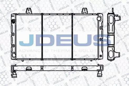 Jdeus RA0240010 - Radiatore, Raffreddamento motore autozon.pro