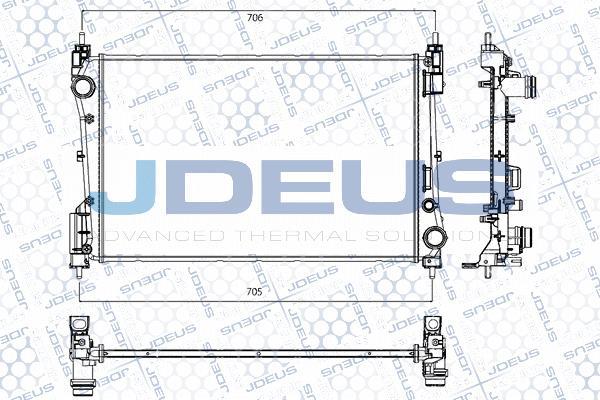 Jdeus RA0200931 - Radiatore, Raffreddamento motore autozon.pro