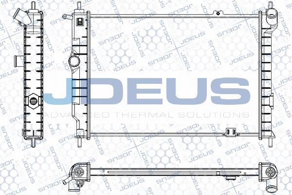 Jdeus RA0200450 - Radiatore, Raffreddamento motore autozon.pro