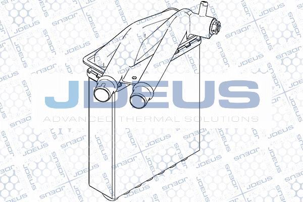 Jdeus RA2110941 - Scambiatore calore, Riscaldamento abitacolo autozon.pro