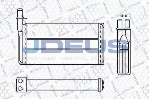 Jdeus RA2240100 - Scambiatore calore, Riscaldamento abitacolo autozon.pro