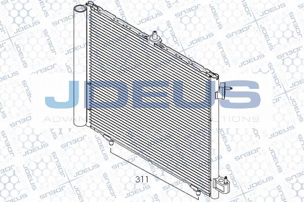 Jdeus RA7070091 - Condensatore, Climatizzatore autozon.pro