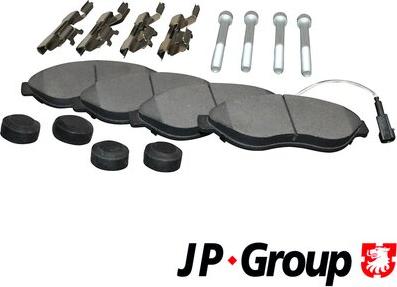 JP Group 4163603910 - Kit pastiglie freno, Freno a disco autozon.pro