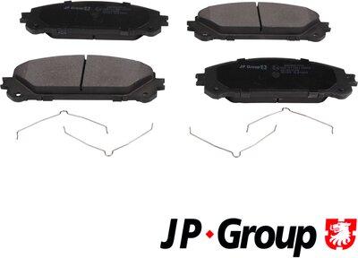 JP Group 4863607510 - Kit pastiglie freno, Freno a disco autozon.pro