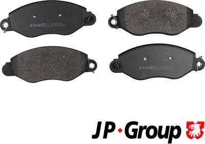 JP Group 1563603110 - Kit pastiglie freno, Freno a disco autozon.pro