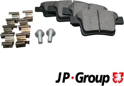 JP Group 1563700510 - Kit pastiglie freno, Freno a disco autozon.pro