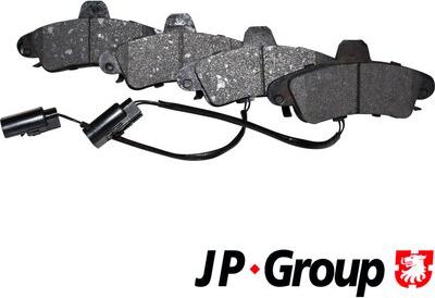 JP Group 1563700310 - Kit pastiglie freno, Freno a disco autozon.pro