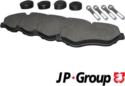 JP Group 1163601710 - Kit pastiglie freno, Freno a disco autozon.pro