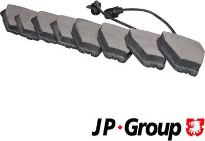 JP Group 1163602710 - Kit pastiglie freno, Freno a disco autozon.pro