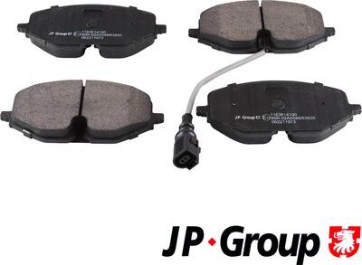 JP Group 1163614100 - Kit pastiglie freno, Freno a disco autozon.pro