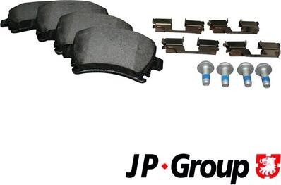 JP Group 1163705410 - Kit pastiglie freno, Freno a disco autozon.pro