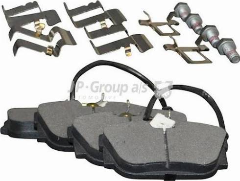 JP Group 1163707510 - Kit pastiglie freno, Freno a disco autozon.pro