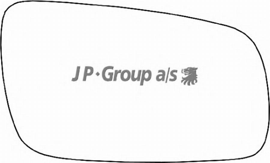 JP Group 1189300880 - Vetro specchio, Specchio esterno autozon.pro