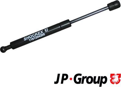 JP Group 1181204200 - Ammortizatore pneumatico, Cofano bagagli / vano carico autozon.pro