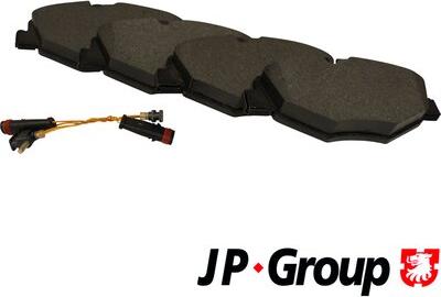 JP Group 1363600810 - Kit pastiglie freno, Freno a disco autozon.pro