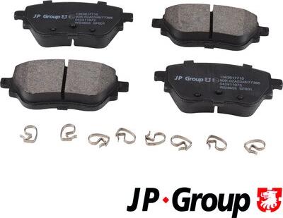 JP Group 1363617710 - Kit pastiglie freno, Freno a disco autozon.pro