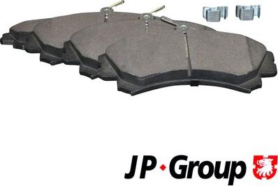 JP Group 3963600510 - Kit pastiglie freno, Freno a disco autozon.pro