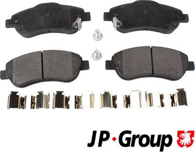 JP Group 3463600710 - Kit pastiglie freno, Freno a disco autozon.pro