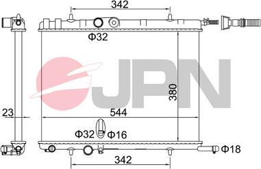 JPN 60C9041-JPN - Radiatore, Raffreddamento motore autozon.pro