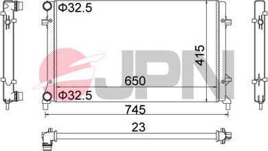 JPN 60C9058-JPN - Radiatore, Raffreddamento motore autozon.pro