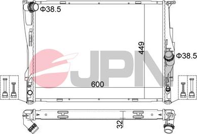 JPN 60C9009-JPN - Radiatore, Raffreddamento motore autozon.pro